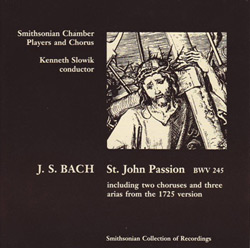 Album cover for St. John Passion