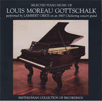 Album cover for Selected Piano Music of Louis Moreau Gottschalk
