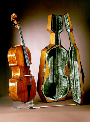 Servais cello with case