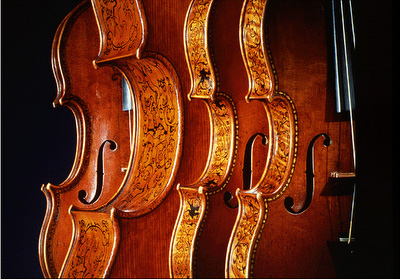 The Smithsonian’s decorated Stradivarius instruments used in this recording