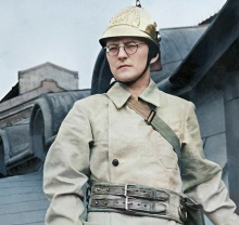 Colorized portrait of Dmitri Shostakovich