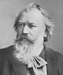 Brahms 1889 photograph by C. Brasch