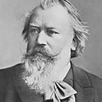 Brahms 1889 photograph by C. Brasch
